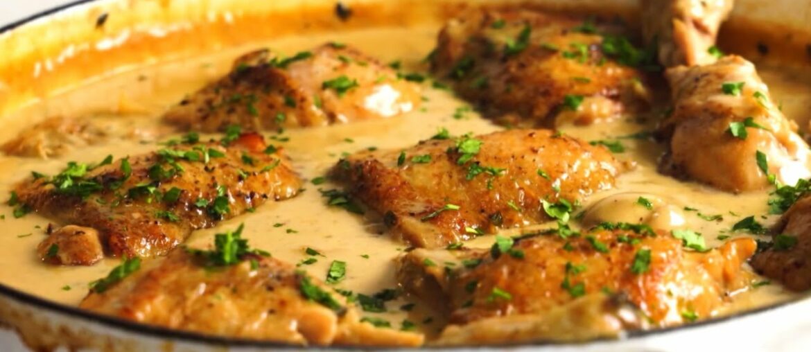 Chicken Fricassee  | Quick French Chicken Stew | Chicken Fricassee Recipe.