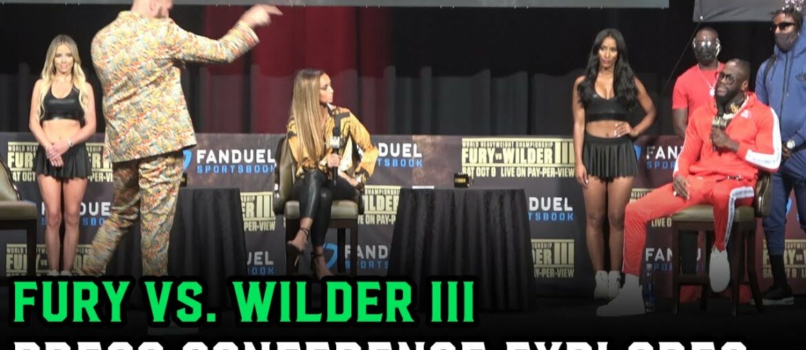 Tyson Fury and Deontay Wilder explode: “You’re a piece of s*** and you’re getting knocked out” Tyson Fury and Deontay Wilder explode: “You’re a piece of s*** and you’re getting knocked out”