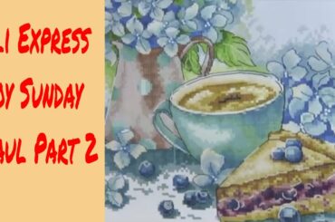 Ali Express Joy Sunday Haul Part 2 Blue Plant  The door of the winery stamped cross stitch