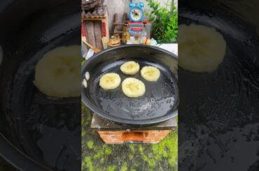 Miniature Banana French Toast Recipe | ASMR Mini Banana Cooking Food #Shorts