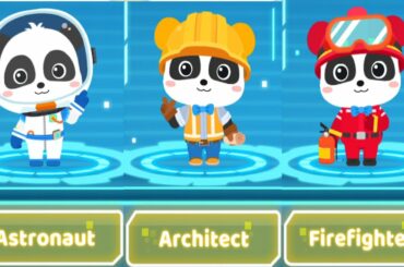 Baby Panda Profession Master 2 - Play & Become a Astronaut, Architect and Firefighter - Babybus Game