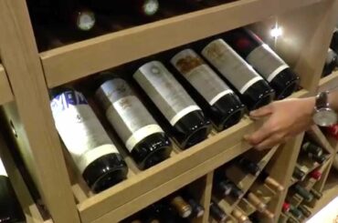 Perroud presents the wine cellar at the 3 Michelin star La Vague d'Or at the French Riviera