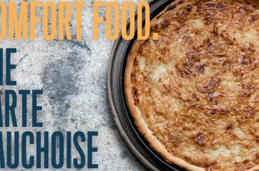 Onions and meat tart : a regional specialty full of flavor