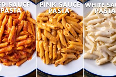 White Sauce Pasta | Red Sauce Pasta | Pink Sauce Pasta | Easy Pasta Recipes | Chef Sanjyot Keer