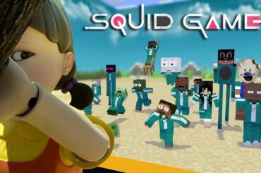 SQUID GAME | Green Light, Red Light Challenge | Funny Minecraft Animation