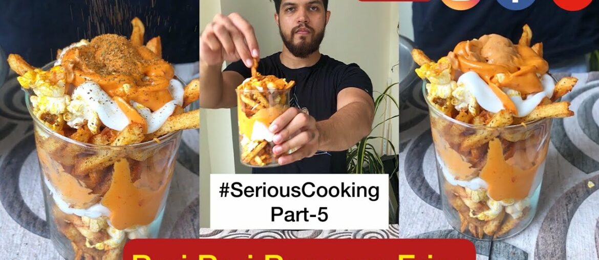 Peri Peri Fries Popcorn Recipe | French Fries Recipe | Potato Snack Recipe | Homemade Recipes