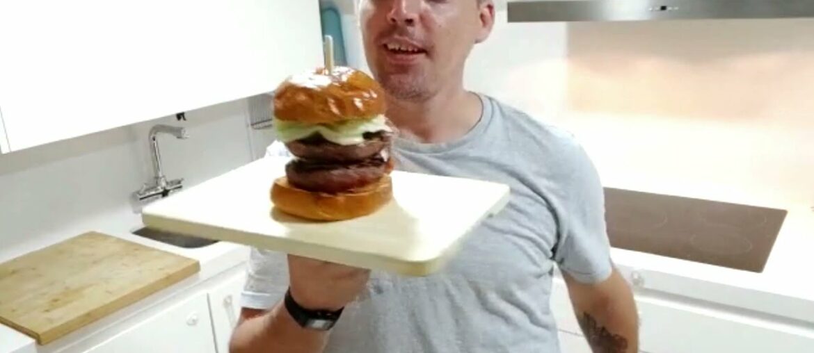 HAMBURGUESA GOURMET 5 JOTAS EXPECTACULAR!!!!!!