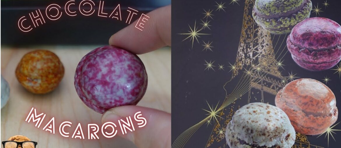 Macarons Shaped Chocolates | French Gourmet #shorts
