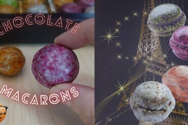 Macarons Shaped Chocolates | French Gourmet #shorts