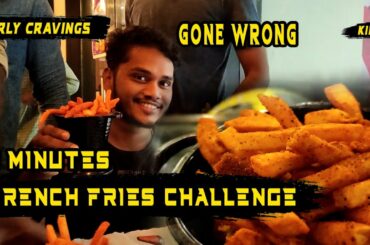 FRENCH FRIES CHALLENGE || 3 MINUTES || CURLY CRAVINGS KILPAUK || TONGUE BRUST || #TAMIL || #VLOG