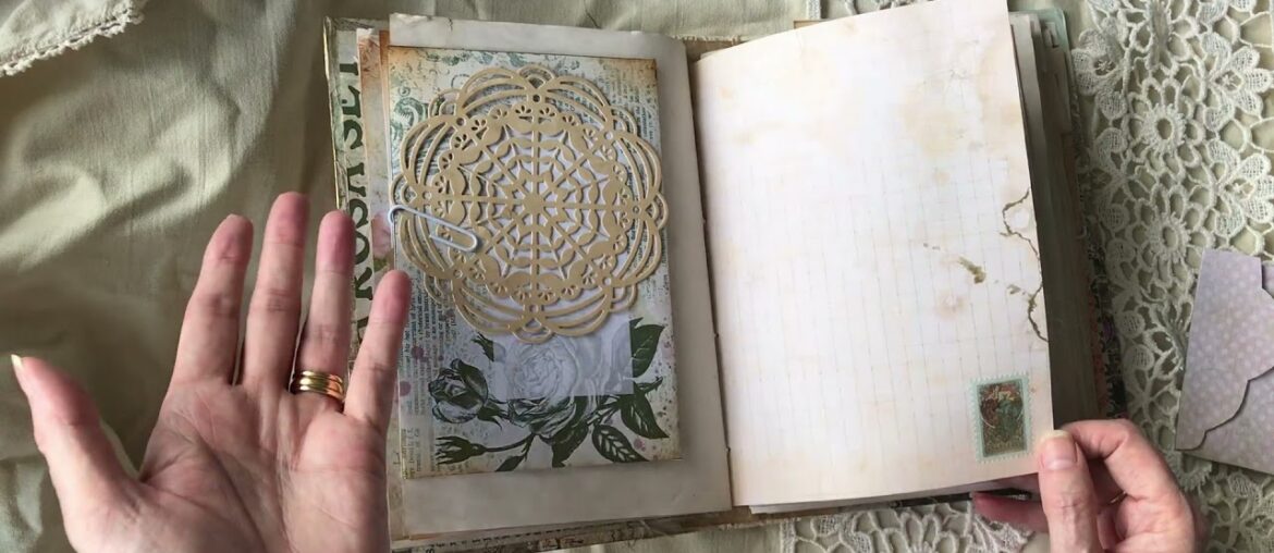 Junk Journal using Eileen Hull's Large Journal Die