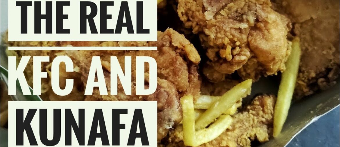 The Real Kunafah and KFC! | Do you recognise him?? | Al Aker Qatar #shorts