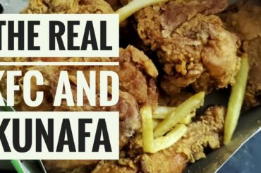 The Real Kunafah and KFC! | Do you recognise him?? | Al Aker Qatar #shorts