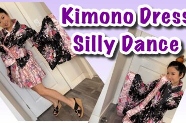 Japanese Kimono Dress Cosplay Silly Dance, Traditional Outfit, Halloween Costume Dress Up, Model