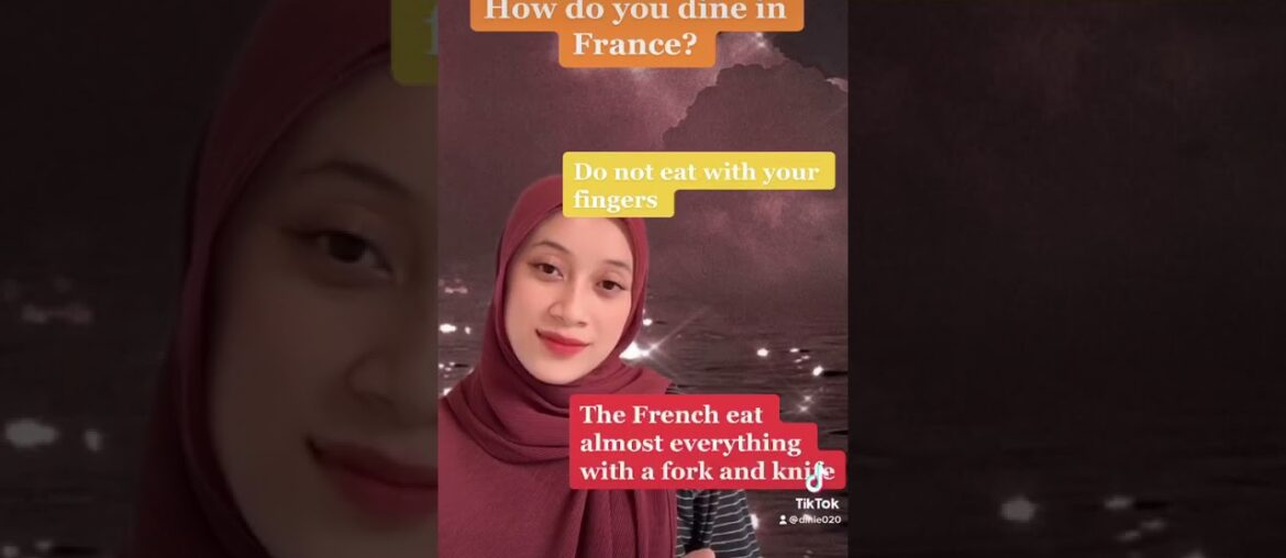 Tiktok Pelajar IIC - Dining in France
