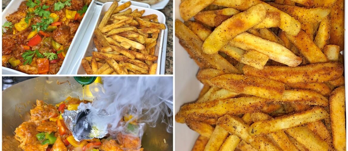 Baked Chicken Chili Recipe Restaurant Style With Masala French Fries