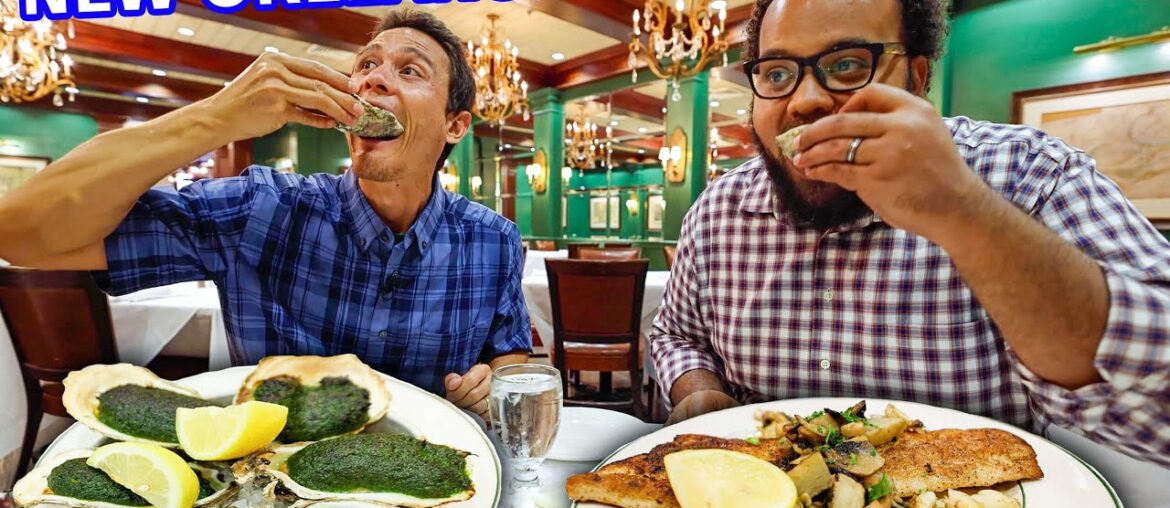 New Orleans - HUGE FOOD TOUR!! Green Oysters, Mufuletta, Jambalaya, + Po’boys!!