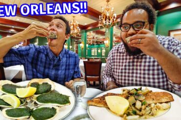 New Orleans - HUGE FOOD TOUR!! Green Oysters, Mufuletta, Jambalaya, + Po’boys!!