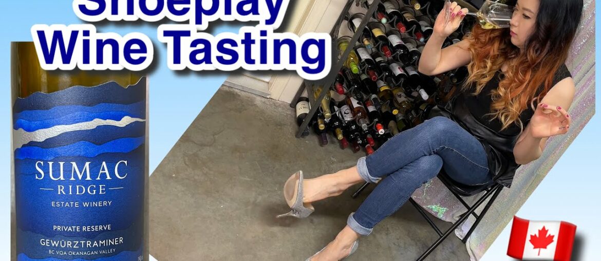 Glitter High Heels Shoeplay Dangle Pointed Stilettos, Long Legs Model Canadian Wine Tasting Glitter High Heels Shoeplay Dangle Pointed Stilettos, Long Legs Model Canadian Wine Tasting