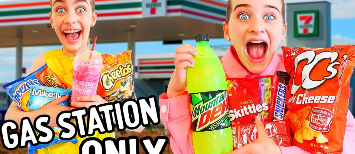 ONLY EATING GAS STATION FOOD FOR 24hrs w/The Norris Nuts