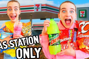 ONLY EATING GAS STATION FOOD FOR 24hrs w/The Norris Nuts