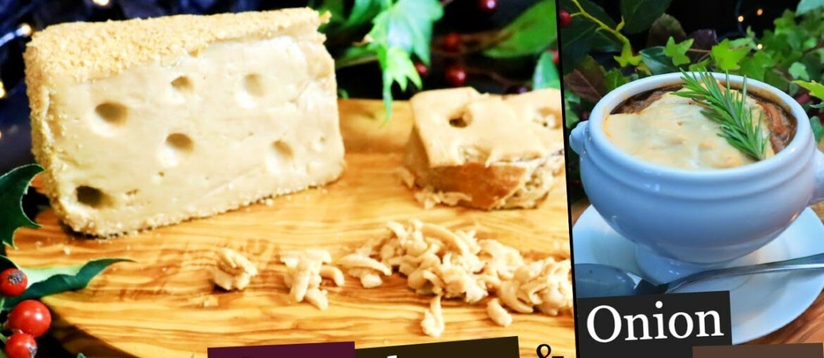 Vegan FIRM MELTABLE CHEESE (Emmental) & French ONION SOUP (easy version) Vegan FIRM MELTABLE CHEESE (Emmental) & French ONION SOUP (easy version)