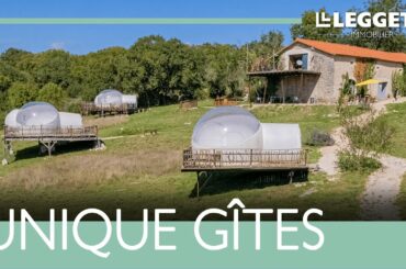 Beautiful renovated stone barn, idyllic setting with gite and 4 glamping bubble tents. Ref. A08127