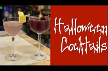 Halloween Cocktails - The Cadaver Reviver and The Nightmare