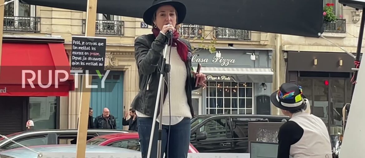 France: Anti-COVID-restrix protesters rally in support of healthcare workers in Paris