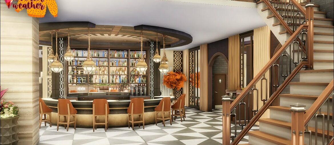 Upscale Gourmet Restaurant | SIMS 4 Stop Motion Build | No CC #SweaterWeatherSavefile