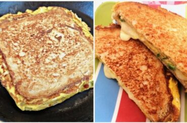 French Toast Omelette Sandwich | Egg Sandwich | Egg Toast Recipe