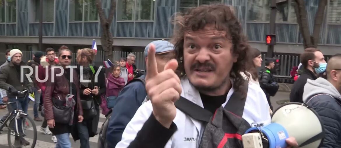 France: Thousands protest against mandatory COVID pass in Paris France: Thousands protest against mandatory COVID pass in Paris