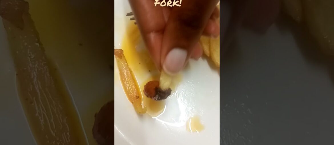 Forget Using A Fork, Just Use A French Fry! #shorts #food #satisfying