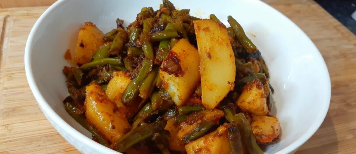 Green Bean Recipe/French Beans ki Sabzi/Green Beans & Potato Recipe/Healthy Vegetarian Food Recipe