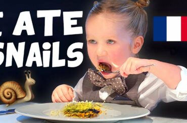 Toddler Eats French Cuisine! (Escargot, Duck)