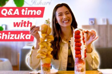 MASSIVE Strawberry and Peach Parfait Towers + Q&A with Shizuka