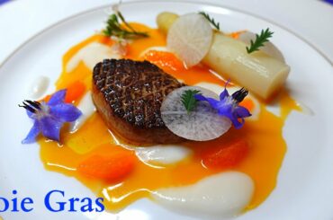 Foie Gras with Mandarin and Radish! Fine dining at home!