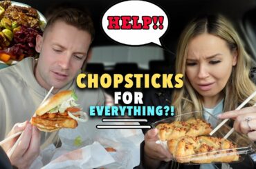 We ate every meal using ONLY CHOPSTICKS and here's how it went...