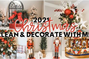 CHRISTMAS CLEAN AND DECORATE WITH ME 2021 | DECORATING FOR CHRISTMAS | 2021 COZY CHRISTMAS DECOR