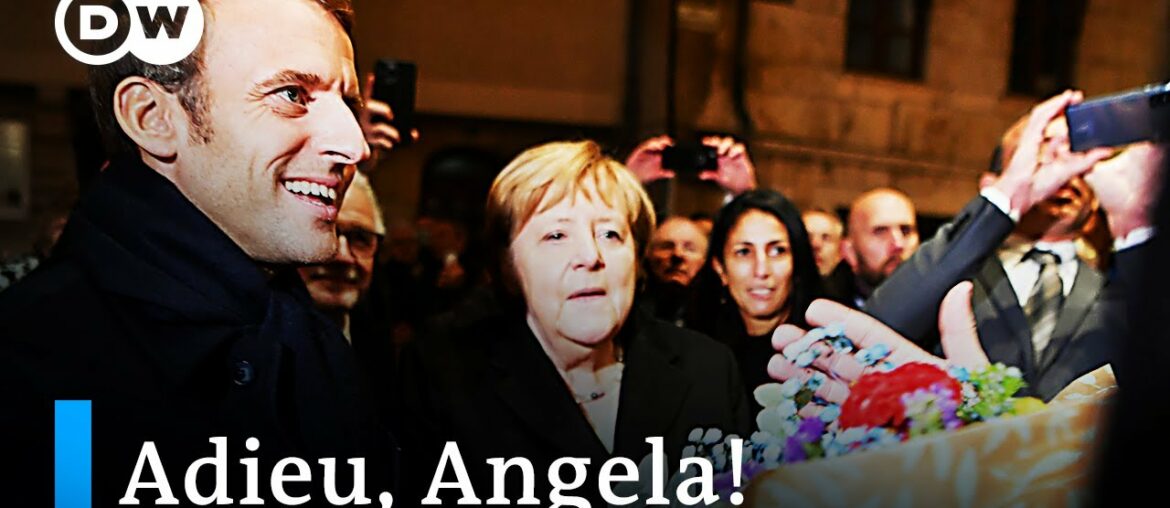 France's Macron pays tribute, bids 'adieu' to Merkel | DW News France's Macron pays tribute, bids 'adieu' to Merkel | DW News