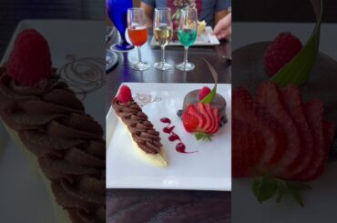 Cinderella’s “Glass” Slipper Dessert | Cinderella’s Royal Table | Disney World 50th #shorts