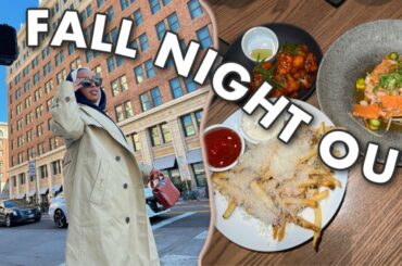 A Fall Night In My Life | Dinner Dates & Skincare | Aysha Harun