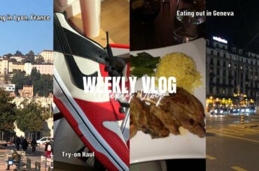 VLOG: shopping in France, dinner in Geneva, fall try-on haul, etc.