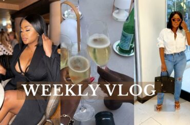 VLOG | DINNER DATES + LETS TALK BBL +  WOMANHOOD +  EVENTS | HANGING WITH FRIENDS | EDWIGEALAMODE
