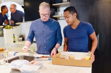 unboxing and cooking French dinner with husband | MAX AND HIM