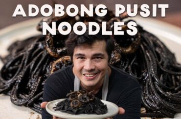 3 Ways To Cook Squid Ink Pasta (Butter Crab, Squid Adobo, Malunggay Pesto) with Erwan Heussaff