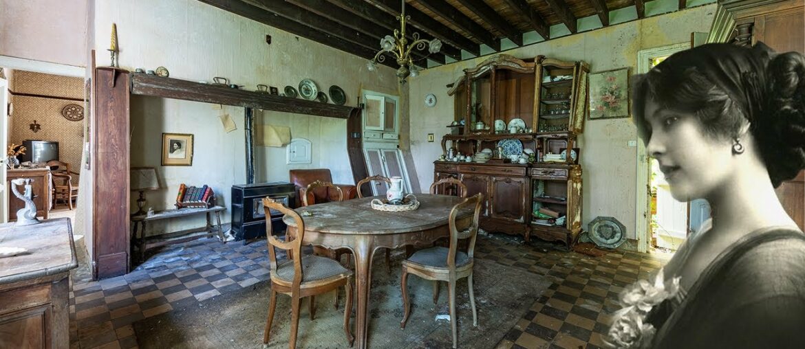 Lost Forever After She Left ~ Abandoned French Time capsule Mansion