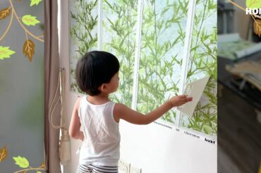 Koziel French wallpaper for your study room or dining room /Fresh garden window look wallpaper decor