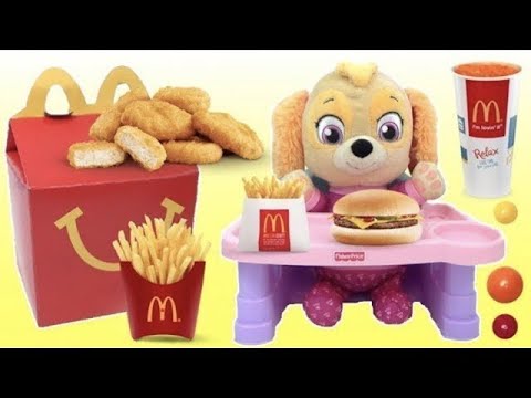 Paw Patrol BABY SKYE Eats a Mcdonalds Happy Meal Paw Patrol BABY SKYE Eats a Mcdonalds Happy Meal