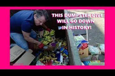 ALDI DUMPSTER DIVE ~ NOW THAT'S ONE HELLUVA DIVE AND ONE HELLUVA HAUL ~ TRULY A VIDEO FOR THE AGES!